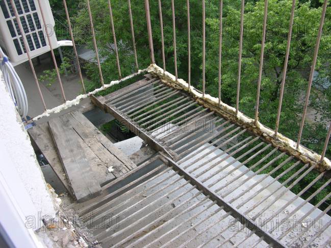 armaturna mreža na balkonu