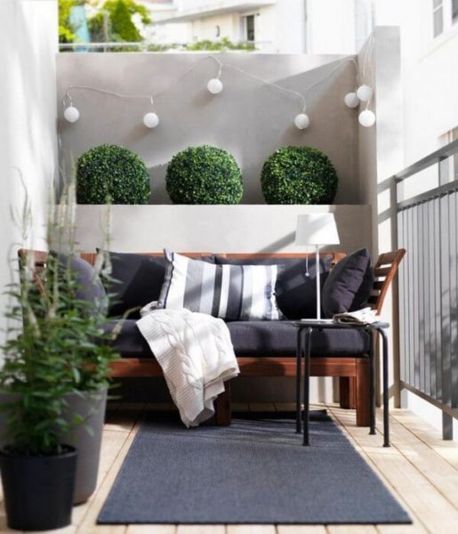 balcony in modern style