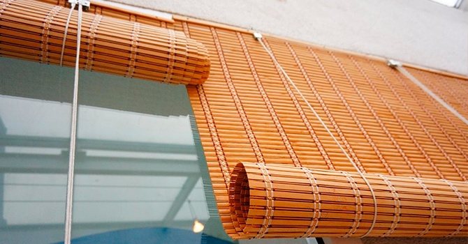 Cortinas de bambú para ventanas