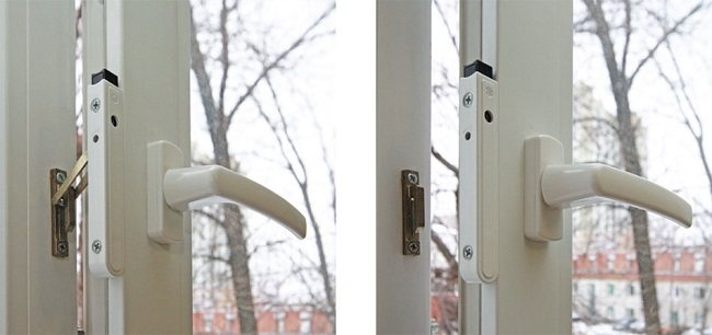blockerare för att öppna plastfönster
