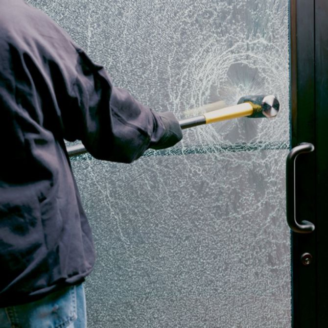 Armored double-glazed windows