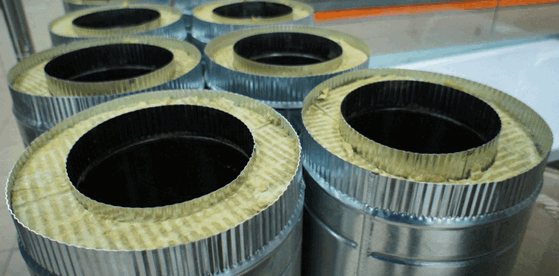 Bir asbest baca borusu, tuğla, metal kanallar nasıl yalıtılır