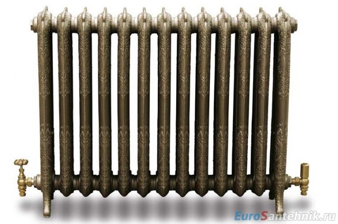 radiateur en fonte de style rétro