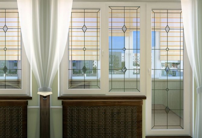 Vitraylı balkon bloğu tasarımı
