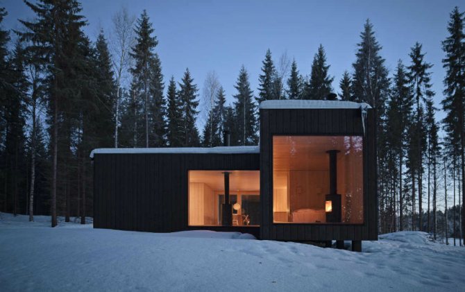 For landhuse er en pejs en fremragende opvarmningsmetode.