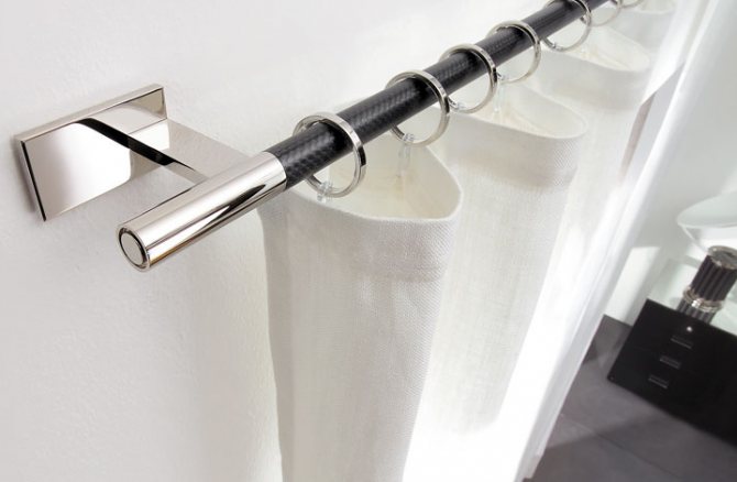 Foto nummer 12: Design av gardinstenger: alternativer for forskjellige interiørstiler