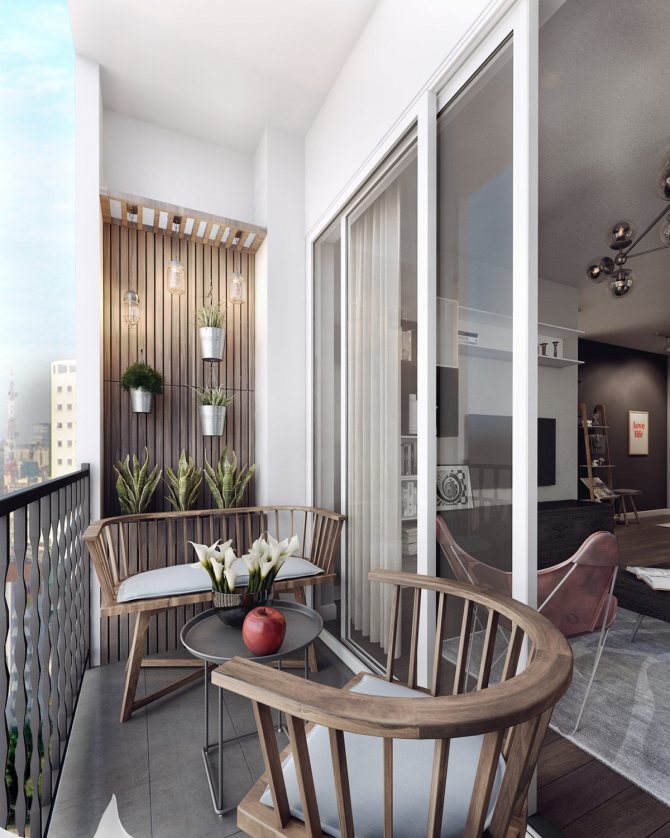Foto numărul 15: Crearea unei zone de relaxare pe balcon: 10 idei de relaxare