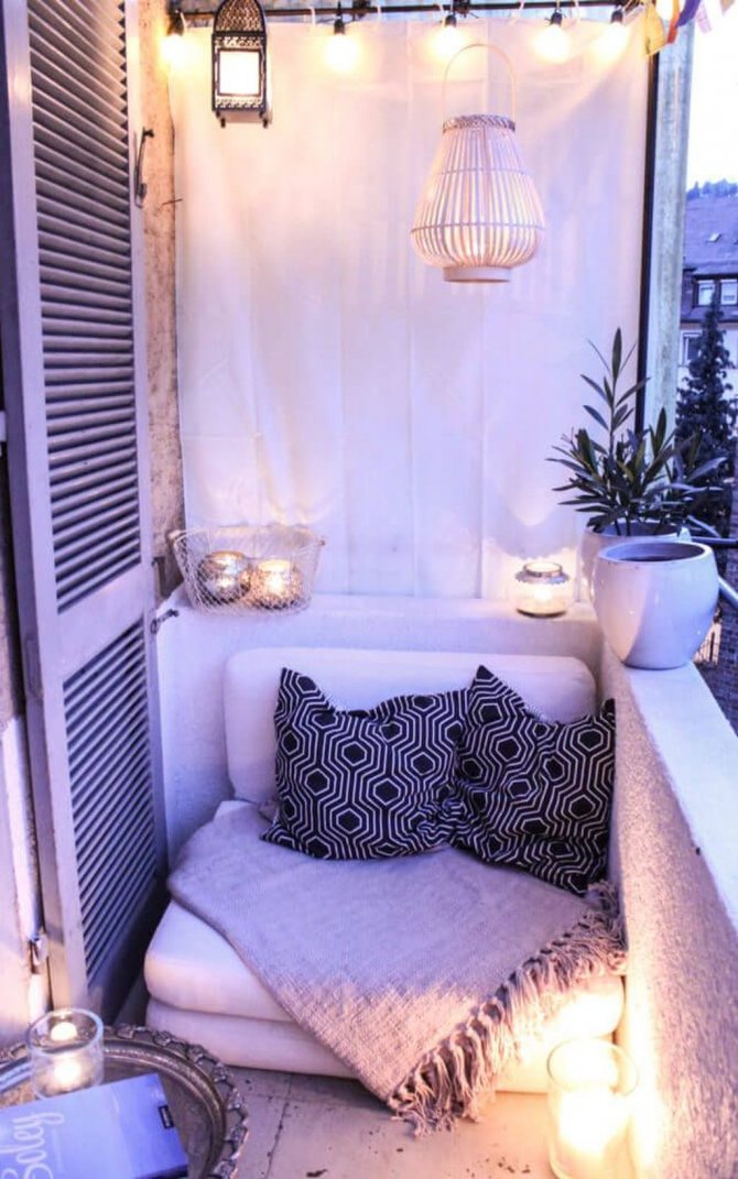 Foto numărul 17: Crearea unei zone de relaxare pe balcon: 10 idei pentru relaxare