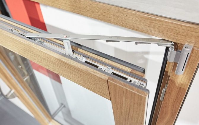 Photo: sash with Roto tilt-and-turn fittings with micro-ventilation in tilt mode, how to make a window openable
