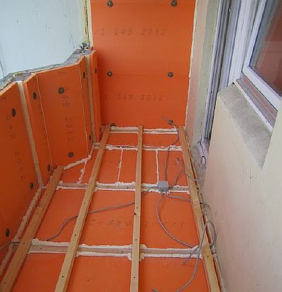 Foto - Termisk isolering af loggia