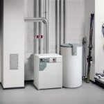 A gas boiler