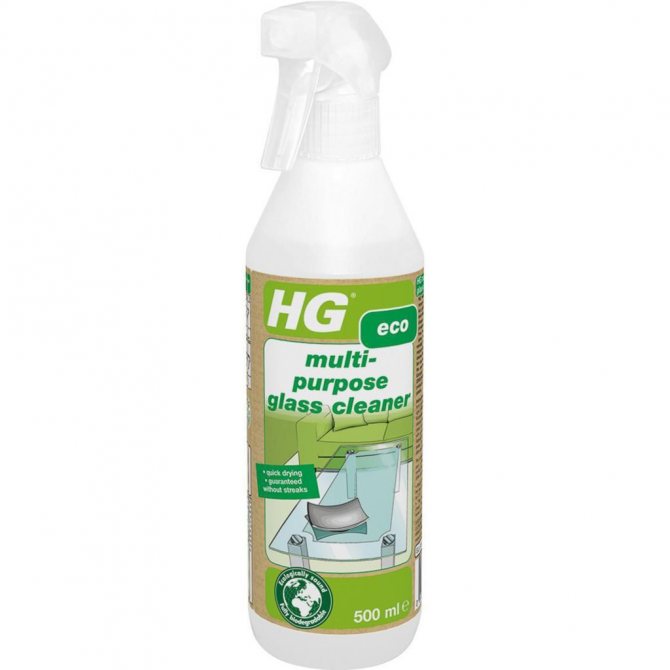 Cam ve aynaları temizlemek için HG ECO Universal