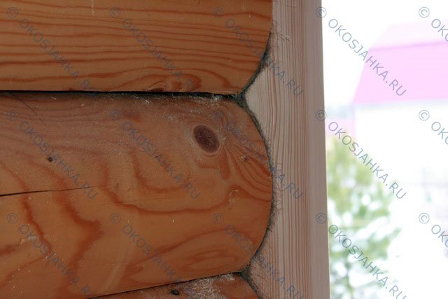 Fremstilling og installation af en rund bjælke i et hus