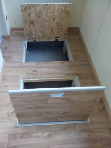 How to make a cellar on the balcony or under the first floor loggia with your own hands