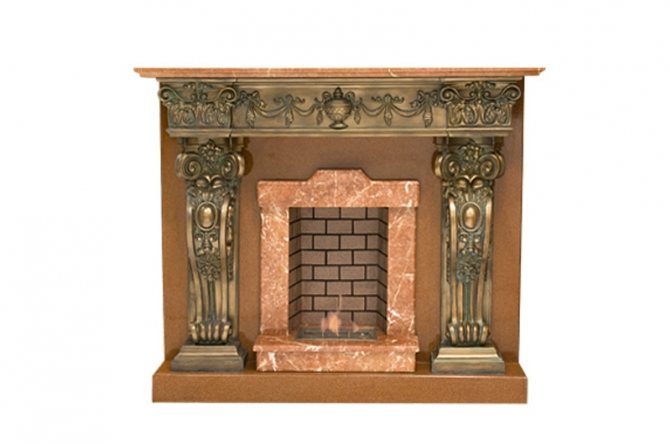 Ako vyrobiť portál pre elektrický krb: podrobné pokyny a odporúčania, Empire Fireplace Portal Bella Rosso