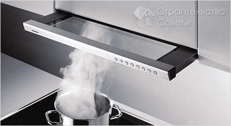 Cómo ocultar una campana en la cocina debajo de paneles de yeso.