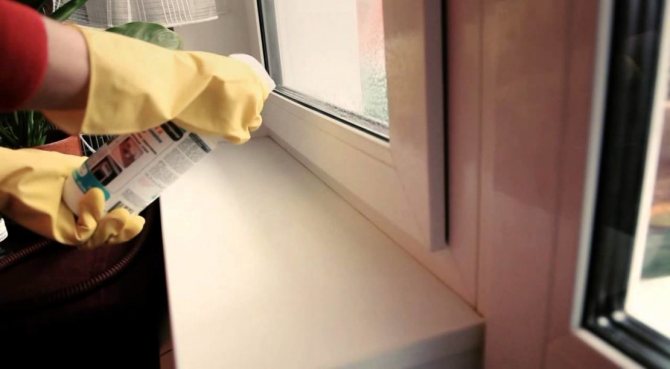 Kako ukloniti ostatke poliuretanske pjene na prozorskoj dasci