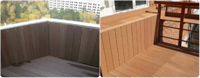 foto de uma placa de terraço em uma varanda