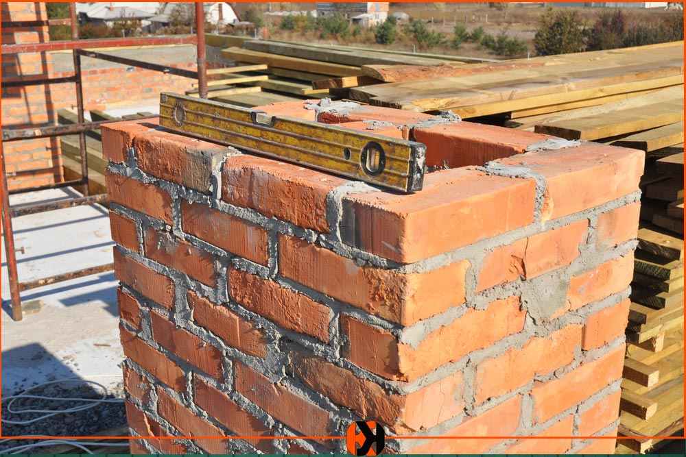 Banyo için tuğla baca