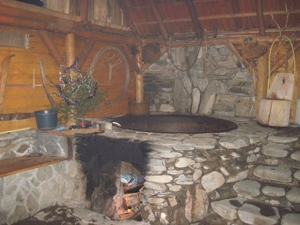 Calderas en baño de agua caliente.