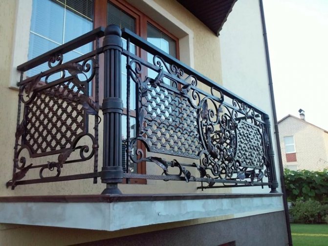 Balustrade de balcon din fier forjat