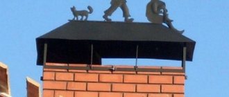 Toldos de chaminé para estruturas de aquecimento