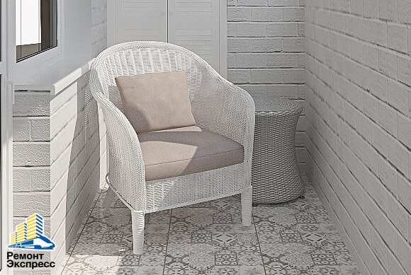 Loggia în stil marin