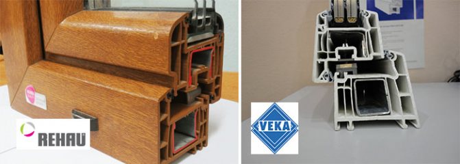 Modelos de Veka e Rehau em seção transversal