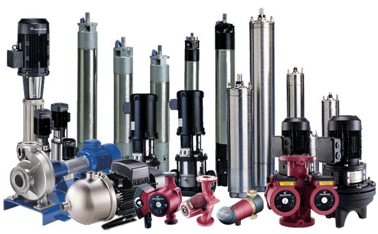 Gama de modelos de bombas Grundfos
