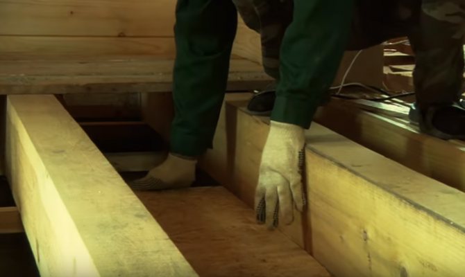 Inštalácia guľatiny na balkón a lodžiu