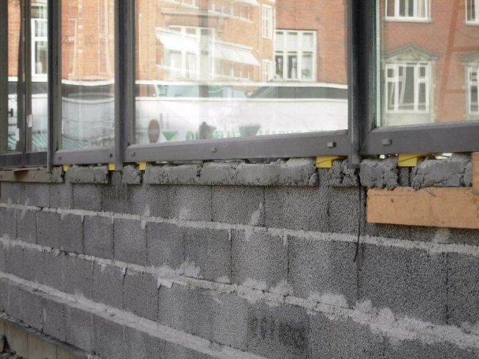 Mounting wedges for windows types