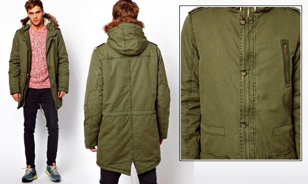 Jaqueta parka masculina