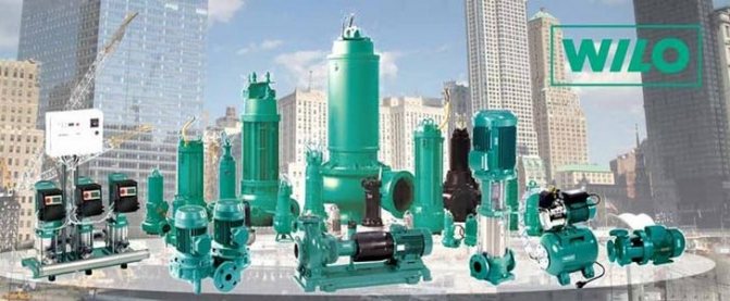 Pumping equipment of the Vilo company