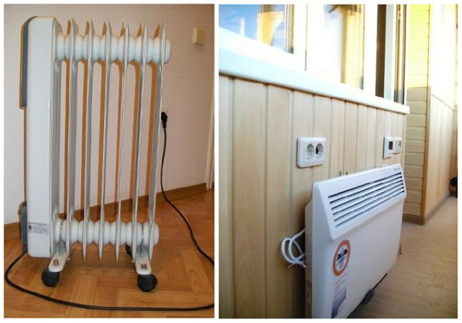 Încălzitor și convector pe balcon