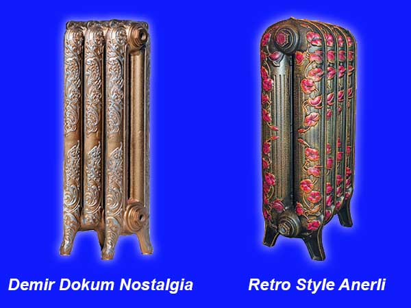 Retro tarzı dökme demir ısıtıcılar