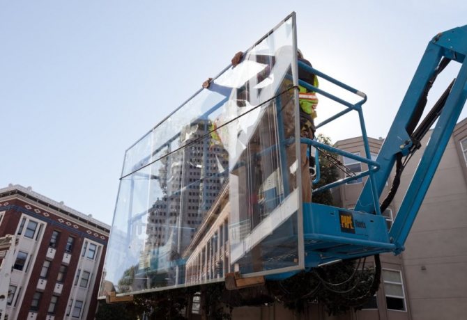 Glazing equipment for large windows