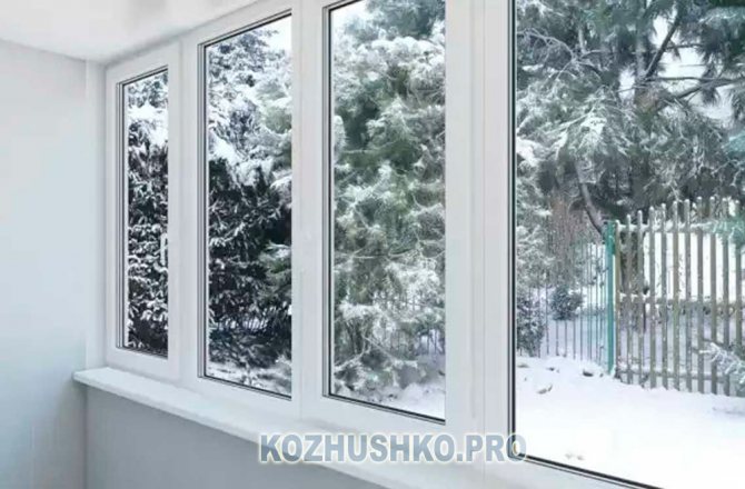 Heated windows on balconies