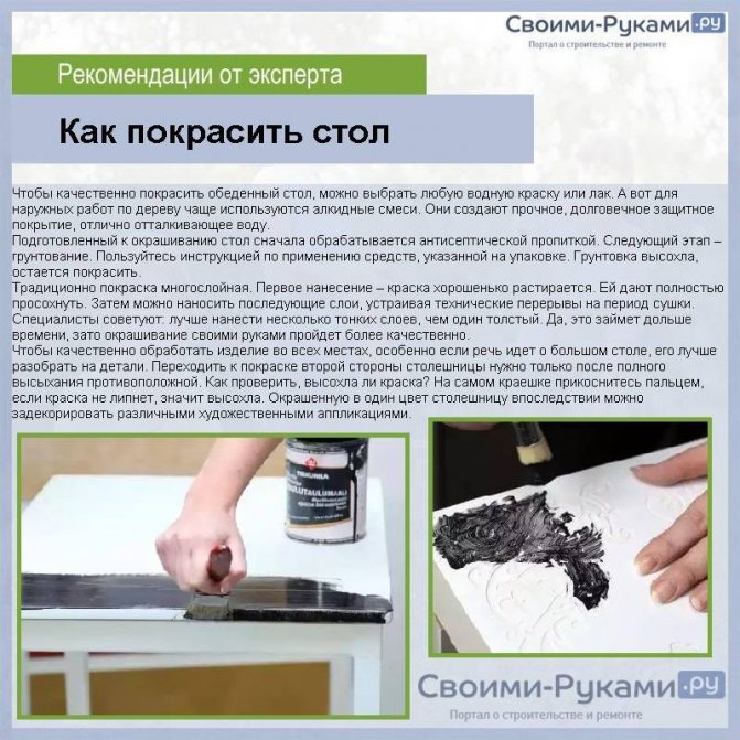 Skladací stôl na balkóne pre svojpomocne - niekoľko modelov s podrobnými pokynmi
