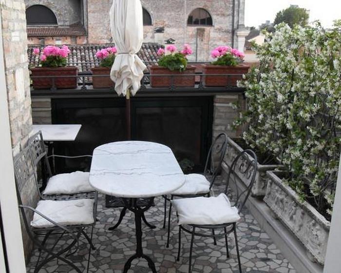 open balcony without roof floor