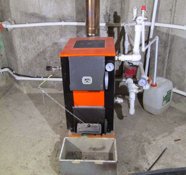 wood-fired heating boilers