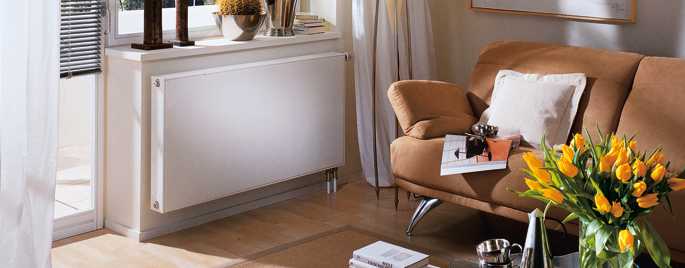 Slät yta panel radiator