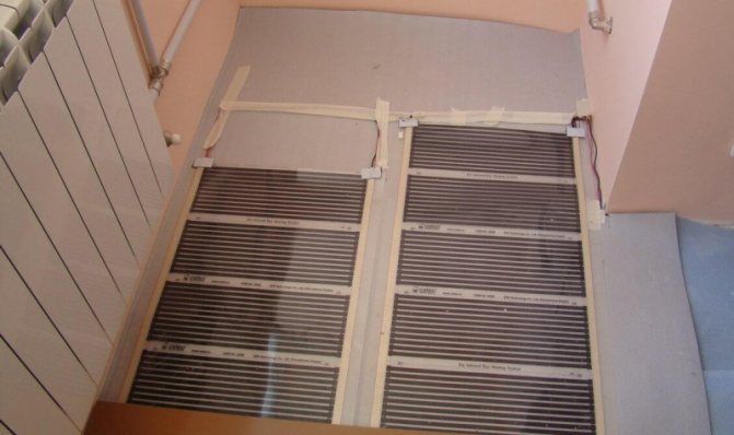 Folie gulvvarme: infrarød varmefolie, installasjon av varmefolie, installasjon på veggen