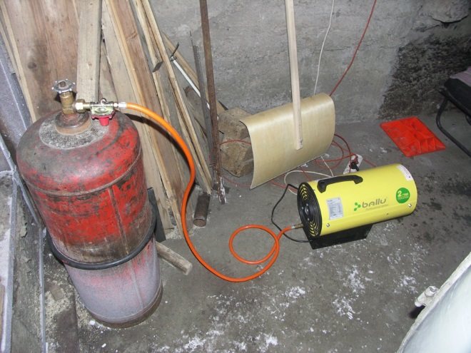 Conexión de la pistola a un cilindro de gas