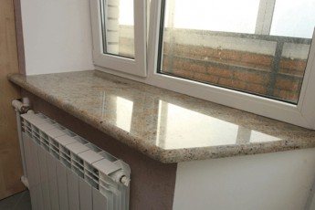 Alféizar de ventana de granito marrón marfil beige claro