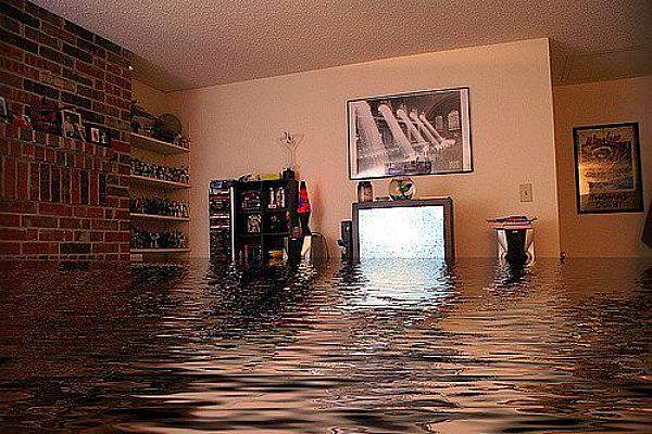 Inundación en la vivienda