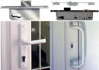 Swivel and arcuate door handle model