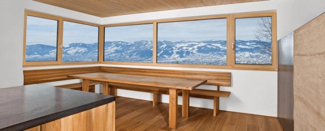 richtige Anordnung der Holzfenster im Haus