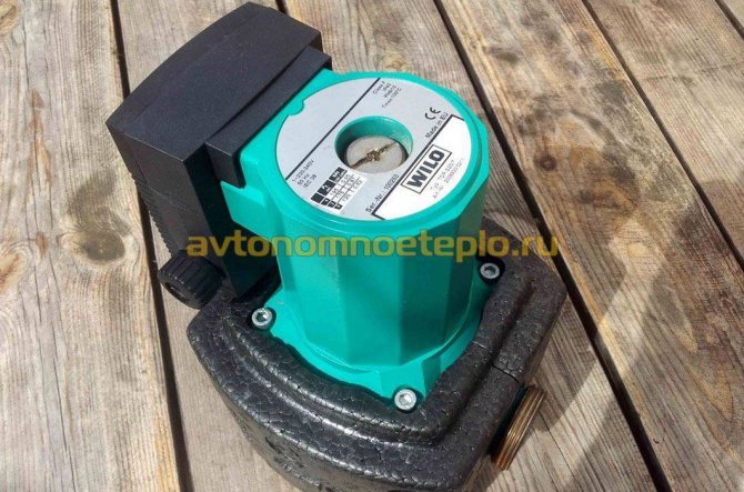 Circulação forçada com bomba Wilo para sistemas de aquecimento doméstico