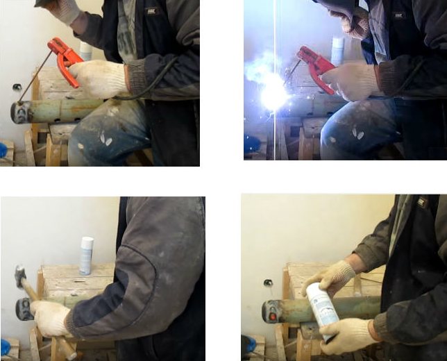 Proces zvárania hydraulickým šípom