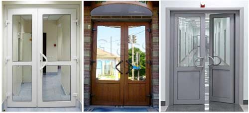 PVC exterior doors